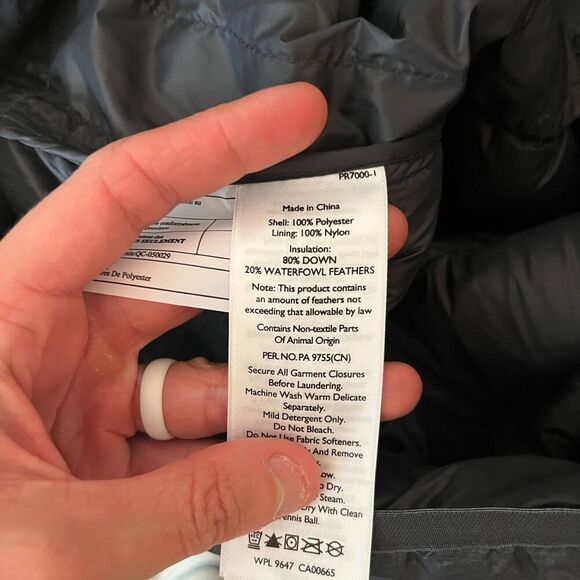 Eddie Bauer EB650 Down Puffer Vest Men's S Gray Sleeveless Full Zip Outdoor - Picture 8 of 9